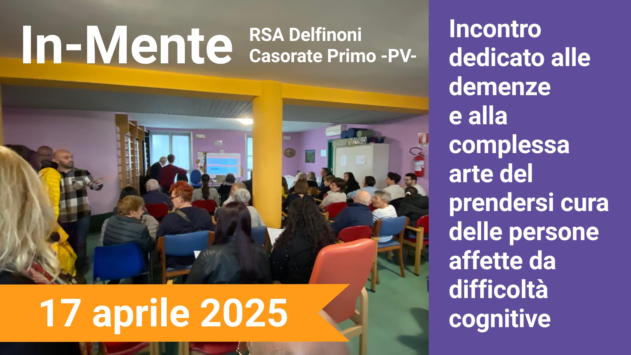 Al momento stai visualizzando 17 aprile 25 –  “In-Mente” – riflettere sulla cura della demenza