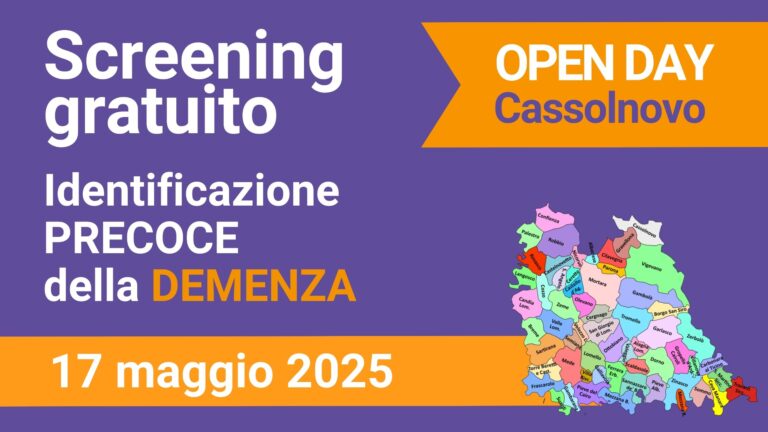 Scopri di più sull'articolo 17 maggio 25 – Screening Gratuito Demenze in Lomellina
