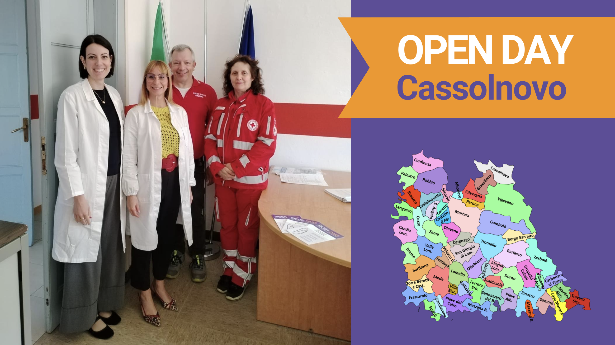 Al momento stai visualizzando Informazione, formazione e screening grazie alla collaborazione con il comune di Cassolnovo e della Croce Rossa Italiana, sezione di Vigevano