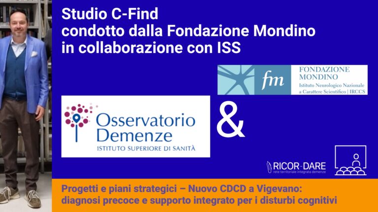 Scopri di più sull'articolo La sintesi dello studio, coordinato dal dott.Allegri, coordinatore del CDCD Vigevano e Lomellina e responsabile della nostra Centrale Operativa Demenze è di seguito riportata come da newsletter dell’Osservatorio Demenze dell’Istituto superiore di Sanità