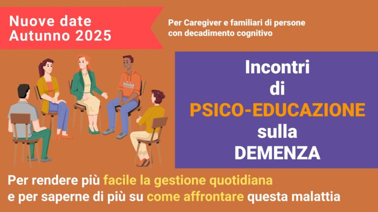 Scopri di più sull'articolo Autunno 2025 – Nuovi Incontri di Psico-Educazione sulla demenza